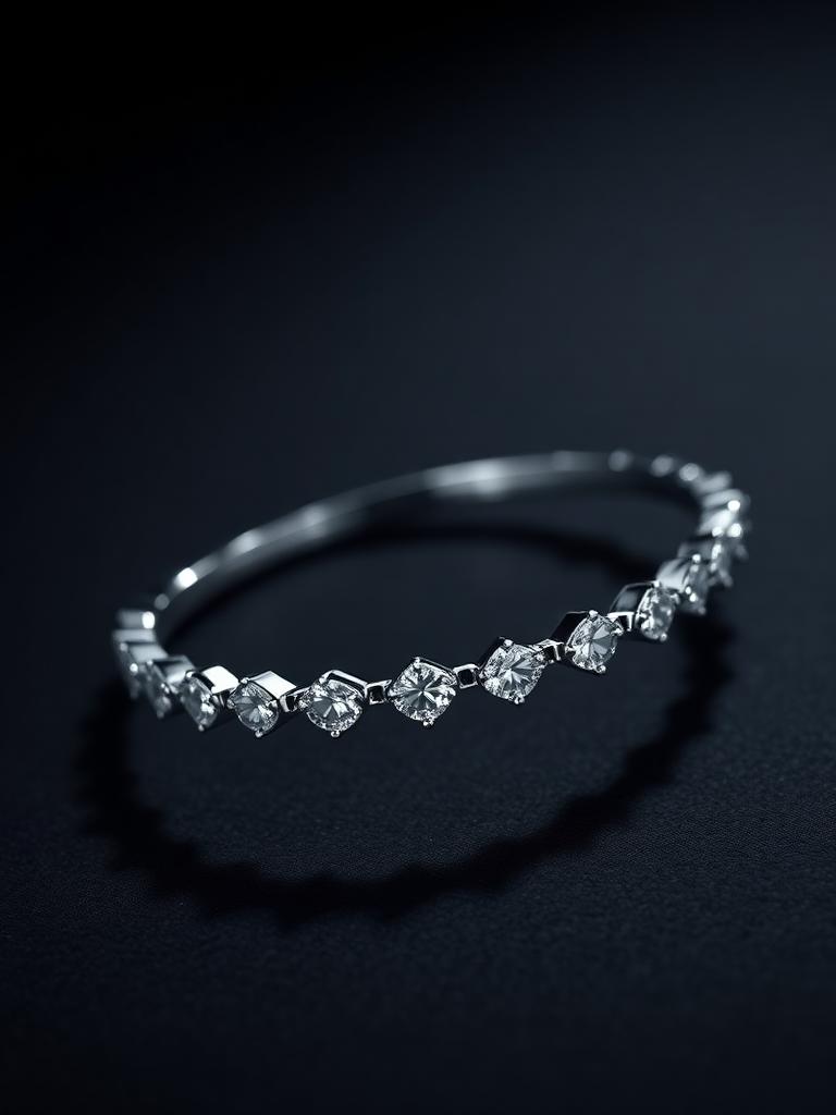 Pear Tennis, White Gold