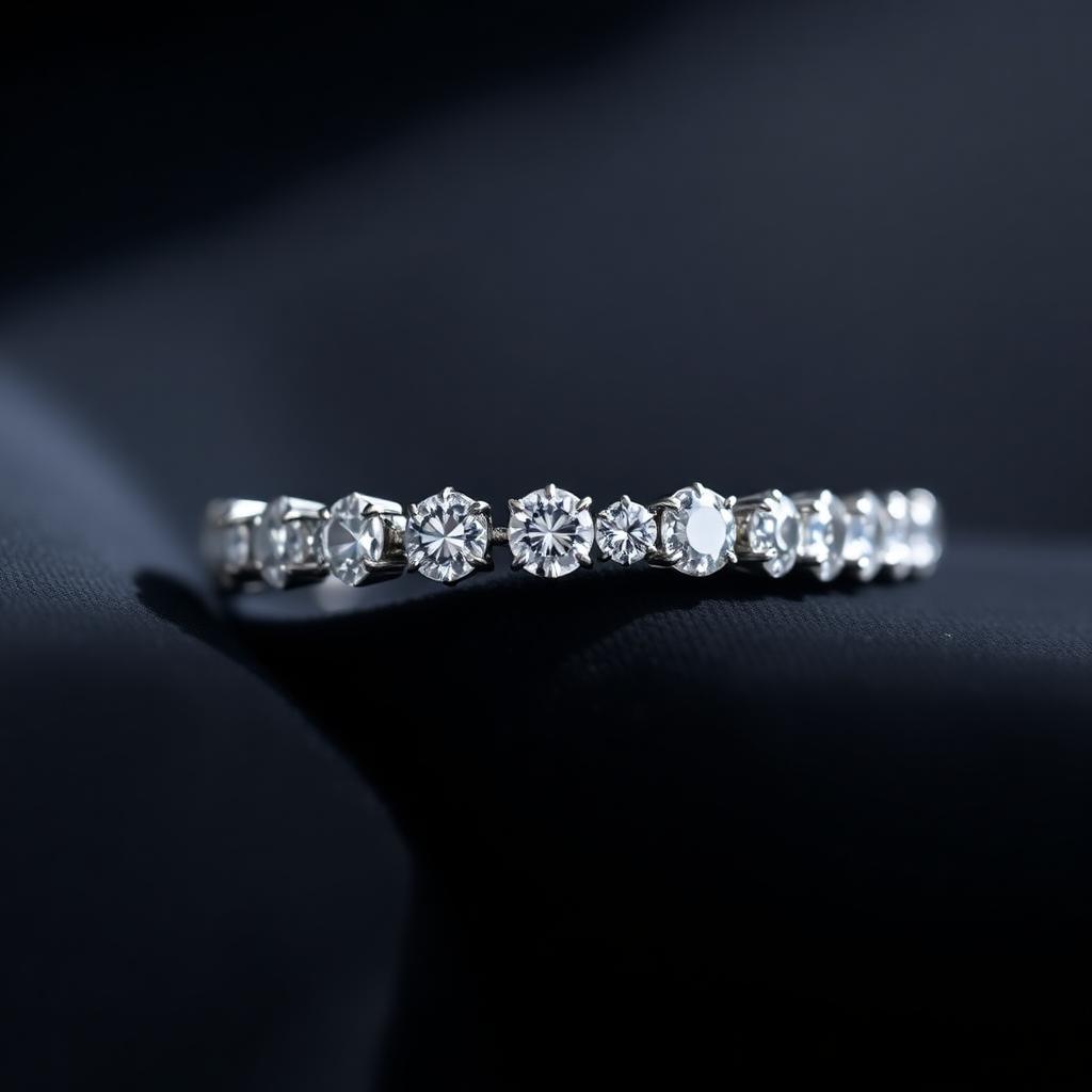 Delicate Round Tennis, Platinum