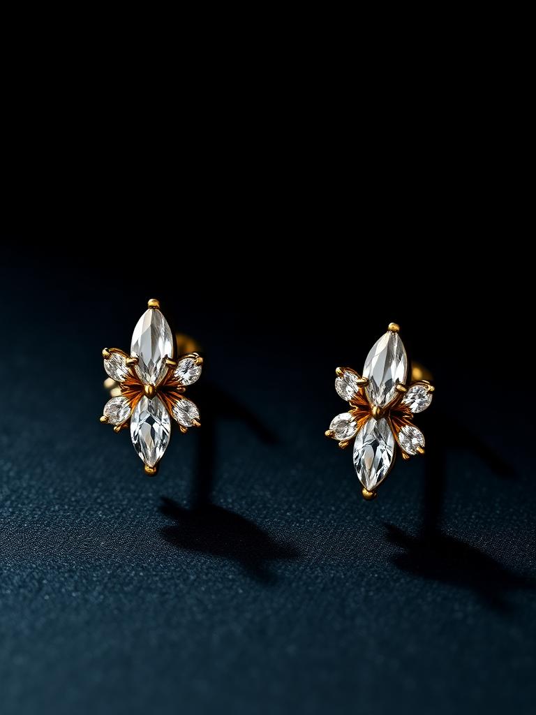 Marquise Cluster Studs