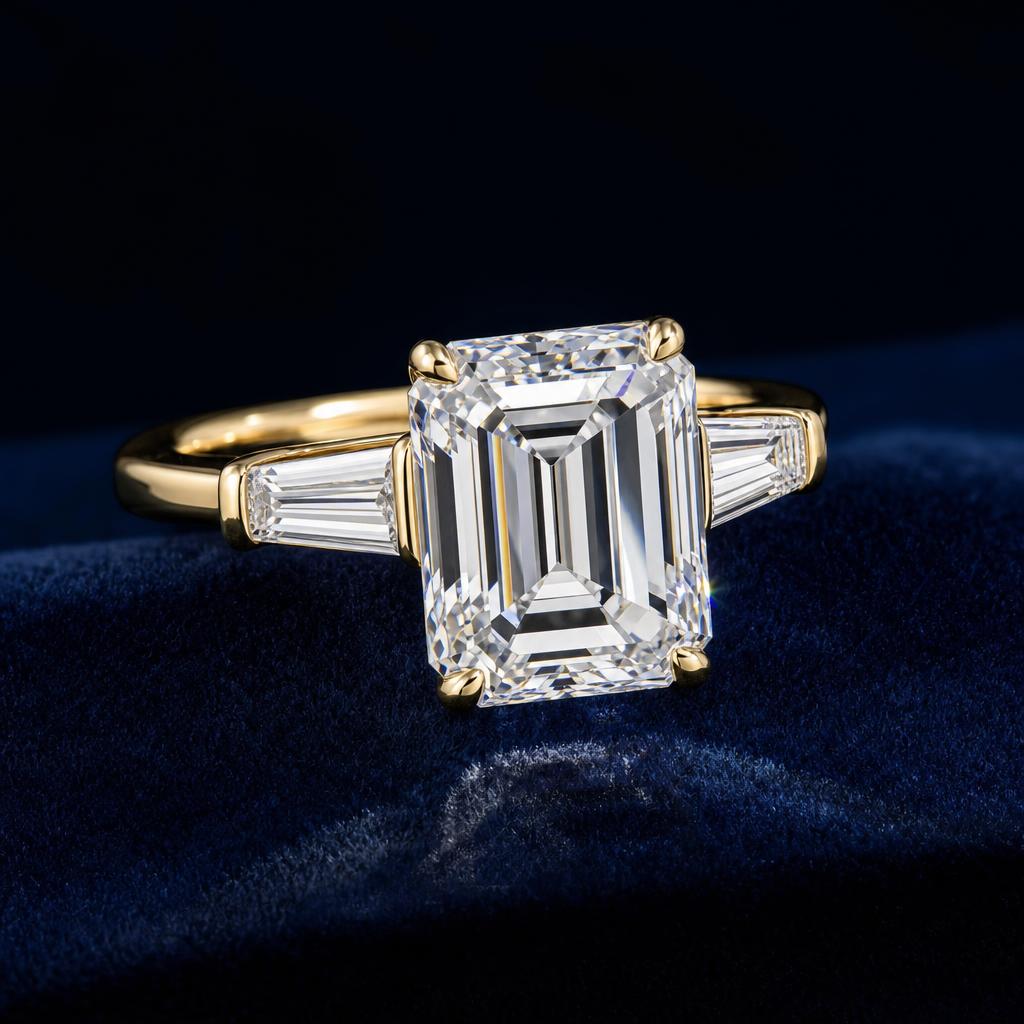 Emerald Cut with Tapered Baguettes