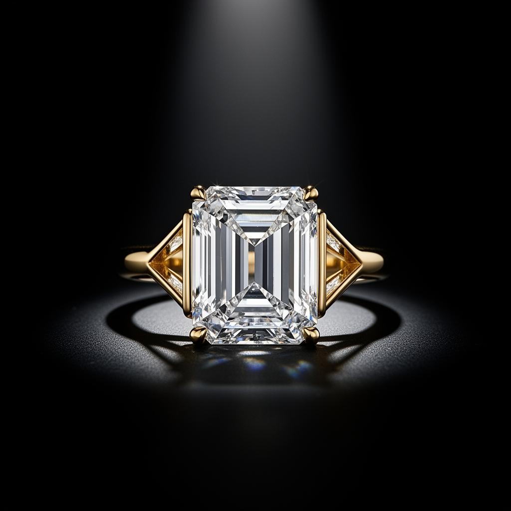 The Meridian Solitaire — a one-carat round brilliant diamond in 14k gold